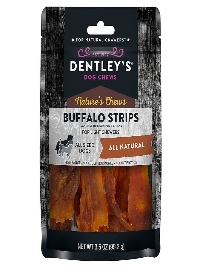 DENTLEY'S مضغ الكلاب من دينتليز نيتشرز تشوز بنكهة شرائح الجاموس - 3.5 أونصة. - Image 1